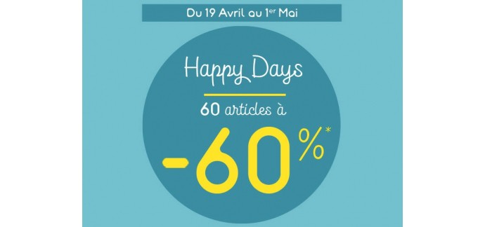 La Compagnie des petits: Happy Days : 60% de réduction sur une sélection d'articles