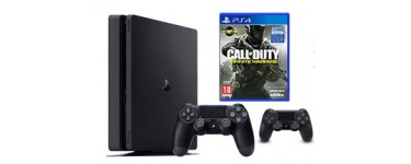 Cdiscount: PS4 Slim Noire 500 Go + 2e Manette+ Call of Duty Infinite Warfare à 279,99€