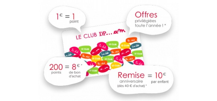 DPAM: [Carte Club DPAM] Avantages, offres spéciales et exclusives pour 4€