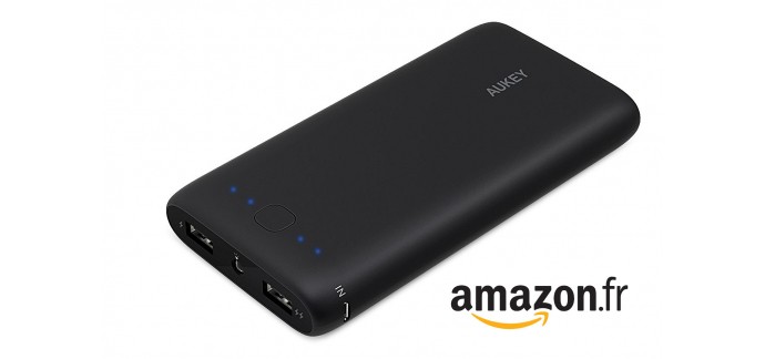 Amazon: Plus d'excuse pour être à court de jus avec la batterie 20000mAh Aukey à 16,99€