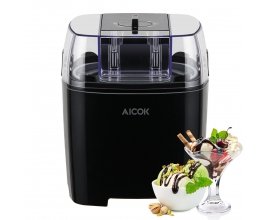 Amazon: Sorbetière noire Aicok 1,5L à 27,48€ au lieu de 89,99€