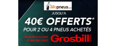 Allopneus: 2 pneus Falken achetés = 15€, 4 pneus Falken achetés = 40€ offerts chez Grosbill