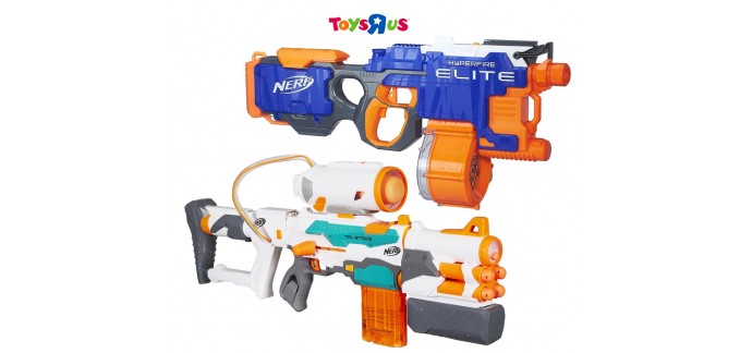 ToysRUs: 10€ déduits dès 50€ d'achat de jouets Nerf
