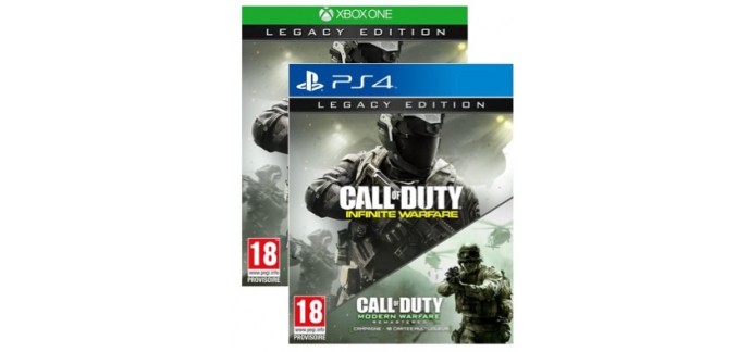 Auchan: Call of Duty : Infinite Warfare Edition Legacy PS4 ou Xbox One soldé à 19,99€