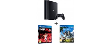 Auchan: Console PS4 PRO 1To + HORIZON ZERO DAWN + NBA 2K16 à 399,99€