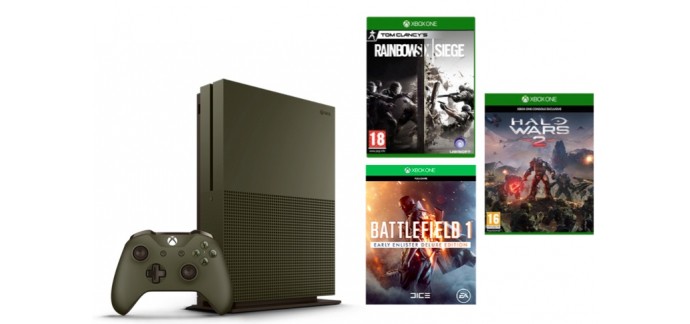 Micromania: 2 jeux offerts + 50€ de remise pour l'achat du pack Xbox One S Battlefield 1