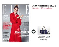 Jemabonne: L'abonnement de 9 mois à Elle + un sac de sport à 39,90 € seulement !