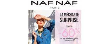 NAF NAF: Tout à - 60% sur une sélection d'articles de la collection printemps-été 17