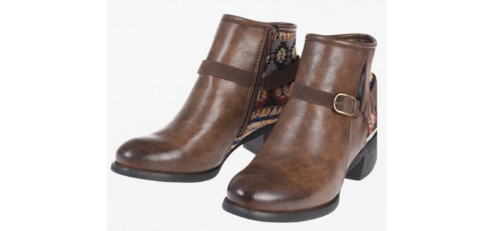 Bonobo Jeans: La paire de boots femme brodé ethnique à 29,99€ au lieu de 59,99€
