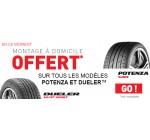 Allopneus: Le montage à domicile offert pour l'achat de pneus Bridgestone Potenza ou Dueler