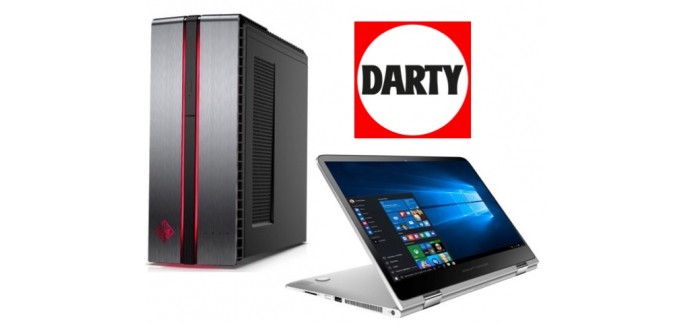 Darty: 100€ de réduction sur une sélection d'ordinateurs portables et de bureau HP