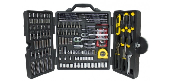 Amazon: Coffret d'outils pour mécanique 210 pièces Stanley STHT5-73795 à 92,15€