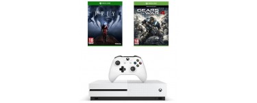 Cdiscount: Console Xbox One S 500 Go + 2 jeux (Gears of War 4 et Prey) à 204€