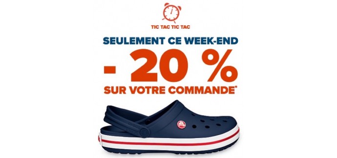 Crocs: -20% sur votre commande