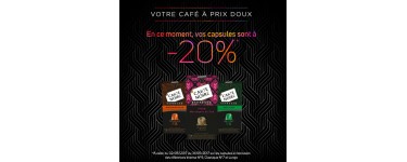 Carte Noire: - 20% sur la gamme Capsules Café