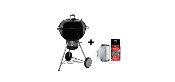 Truffaut: Barbecue Weber Master-Touch GBS 57cm black + kit cheminée à 296,91€