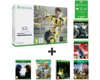 Auchan: Xbox One S 1To + 3 mois Xbox live + 7 jeux (FIFA17, GoW 4, Halo 5...) à 269,99€