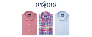 Café Coton: 3 chemises pour le prix de 2 + livraison offerte