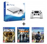 Auchan: PS4 500Go + 2e manette + Watch Dogs 2 + The Division + Far Cry Primal à 289,99€