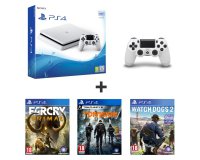 Auchan: PS4 500Go + 2e manette + Watch Dogs 2 + The Division + Far Cry Primal à 289,99€