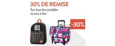 Cultura: 30% de réduction sur tous les cartables et sac à dos