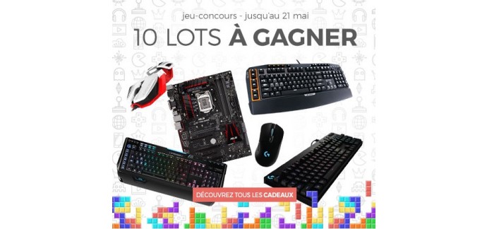 GrosBill: 10 lots Gaming PC (claviers Logitech, souris MadCatz...) à gagner