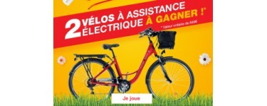 Cora: 2 vélos électriques e-balade 26’’ Alu Makadam d’une valeur de 849€ à gagner