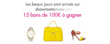Femme Actuelle: 100 euros en bon d'achat chez showroomprivé à gagner