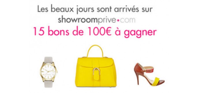 Femme Actuelle: 100 euros en bon d'achat chez showroomprivé à gagner