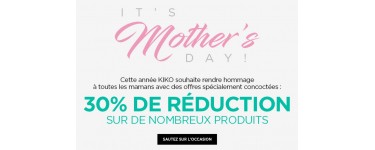 Kiko: [Fête des mères] Des réductions de 30% sur une large sélection de produits