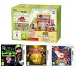 Micromania: Nintendo New 3DS + Animal Crossing + Zelda + Luigi + Pokemon Y à 169,99€