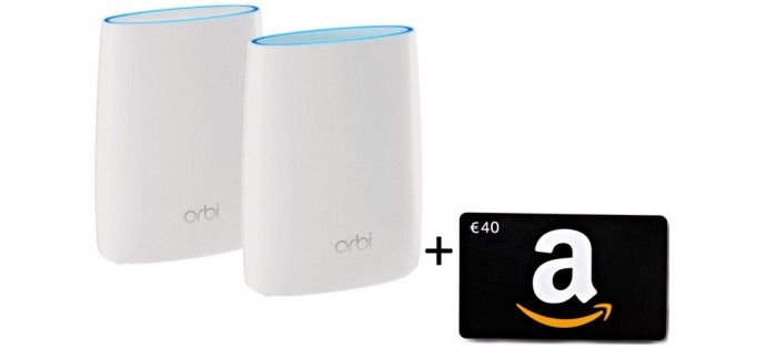 Amazon: 1 carte cadeau de 40€ offerte pour l'achat d'un routeur WIFI multiroom Orbi