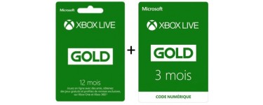 Micromania: 12 mois d'abonnement au Xbox Live acheté = 3 mois supplémentaires offerts