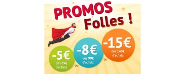 Newpharma: [Promos folles] -5€ dès 69€ d'achat, -8€ dès 99€, -15€ dès 149€