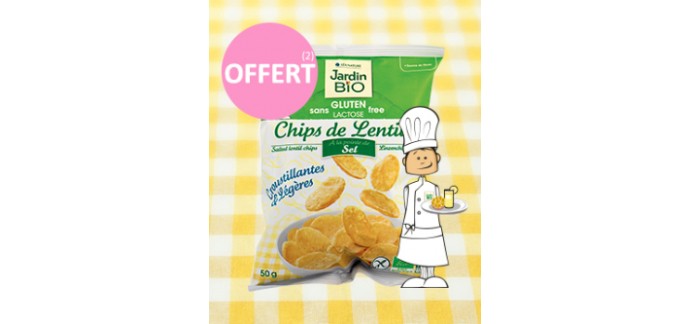 Léa Nature: Un paquet de chips de lentilles offert pour l'achat de 3 produits sans gluten