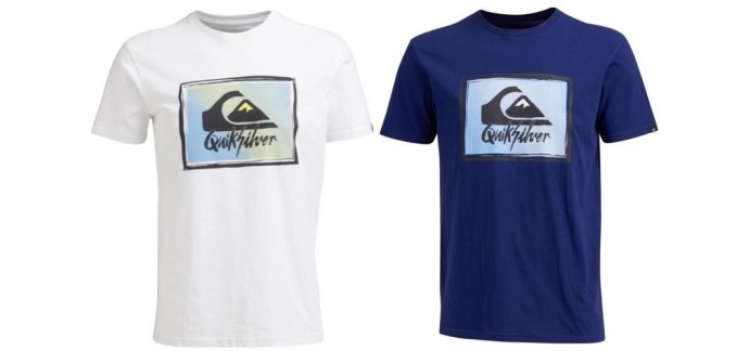 Go Sport: T-shirt Homme Quiksilver Blanc ou Bleu Ruling Tee (taille S à XXL) à 9,99€
