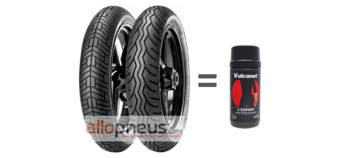 Allopneus: 2 pneus collection moto = 1 boite de lingettes nettoyantes Vulcanet en plus