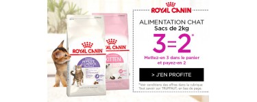 Truffaut: 3 sacs d'alimentation pour chats au prix de 2
