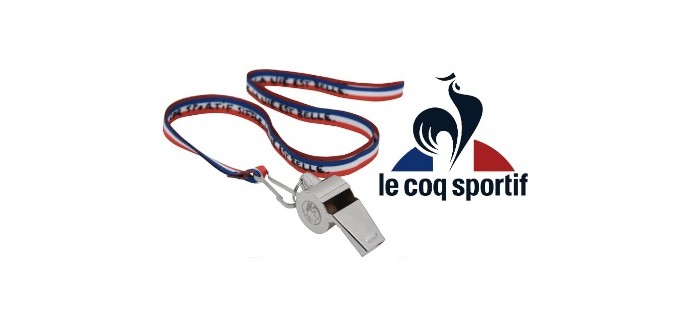 Le Coq Sportif: Un sifflet offert dès 100€ d'achat + livraison offerte dès 90€