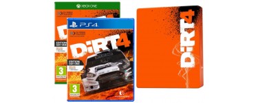 Amazon: Dirt 4 sur PS4 ou Xbox One en Edition Steelbook à 54,99€ au lieu de 69,99€