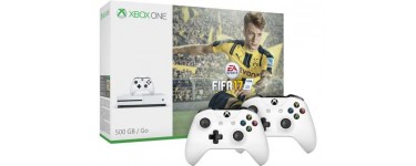 Microsoft: Pack Xbox One S 500 Go FIFA17 + 2ème manette à 239€