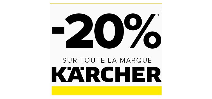Maginéa: 20% de réduction sur la marque Karcher