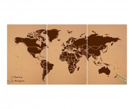 Westwing: Carte du monde en liège naturel 180x90 à 69€ au lieu de 100€