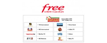 Free: [Freebox TV] Le bouquet Portugais sera en clair du 12 au 19 juin 2017