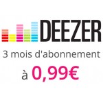 Showroomprive: 3 mois d'abonnement à Deezer Premium + pour 0,99€ au lieu de 29,97€