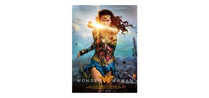 PureBreak: 20 lots de 2 places de cinéma pour le film "Wonder Woman" à gagner