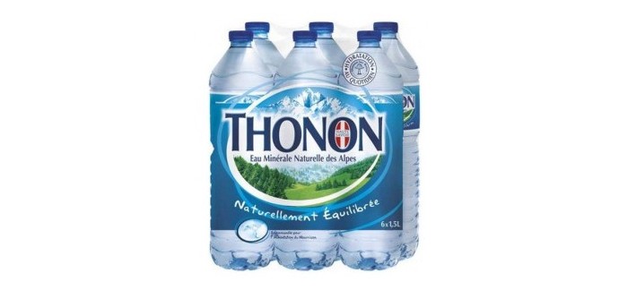 E.Leclerc: 4 packs d'eau THONON pour 6€ en magasin 