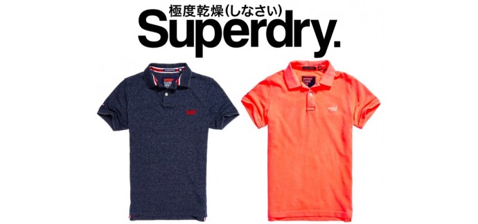 Superdry: 2 polos pour 75€