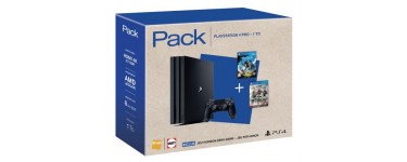 Fnac: Pack PS4 Pro 1To avec Horizon Zero Dawn + For Honor + Wipe Out Omega à 399,99€