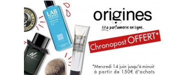 Origines Parfums: Livraison Chronopost offerte dès 150€ d'achat